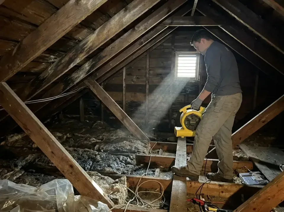 attic-water-damage-drying-proc-007 — frequently asked questions, Emergency Water Extraction & 24/7 Flood Response in Muttont…